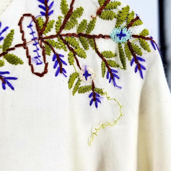 Free People Embroidered Women's draped  blouse - Contemporary w/Old World Charm - Picture 11 of 12